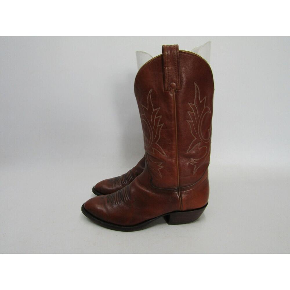 Honcho Mens Size 9.5 D Brown Leather Cowboy Western Boots